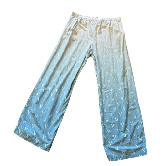 Victoria’s Secret Cotton Blue Ombré Button Down PJ Pajama Set - Picture 6 of 9